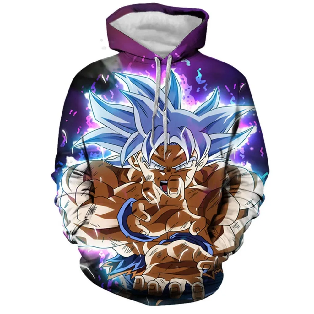 Аниме Dragon Ball Z толстовки с капюшоном и карманами Kid Goku 3D толстовки пуловеры с капюшоном для мужчин и женщин верхняя одежда новые толстовки с капюшоном