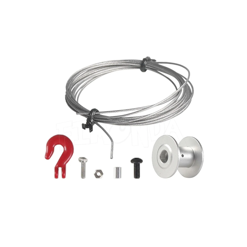 Серводвигатель с зубчатой передачей 1/10 RC 25T стальной трос крюк для трейлера