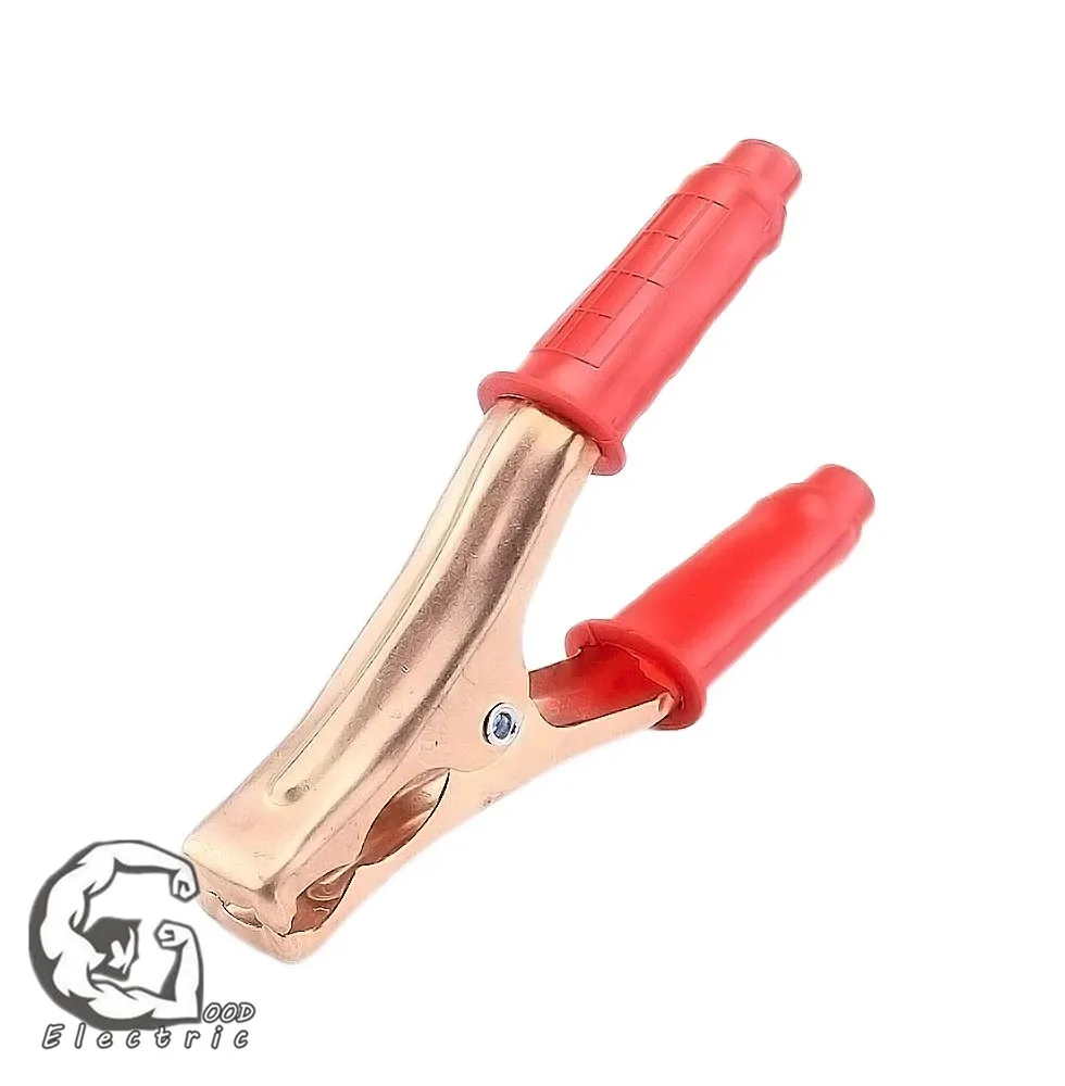 Изолированный зажим типа крокодил с пластиковой ручкой 136 А кабель испытанием