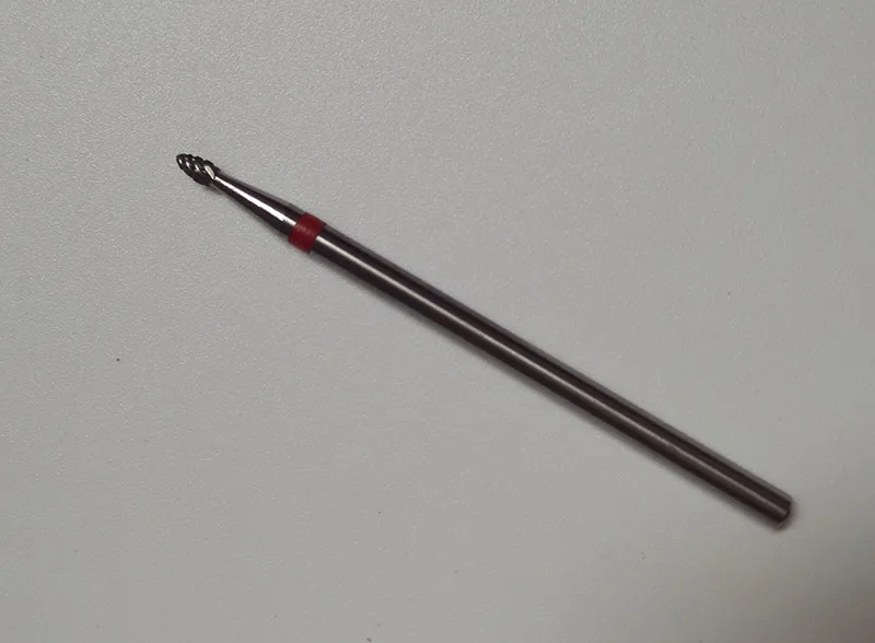 Promotional !1 PCS Red=Fine Carbide Nail drill bit Cuticle Clean tools nail files Free Shipping H01603 | Красота и здоровье