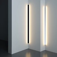 nordic minimalist line wall lamp corner led wall lamp indoor simple white black wall sconce stair bedside lamp for bedroom