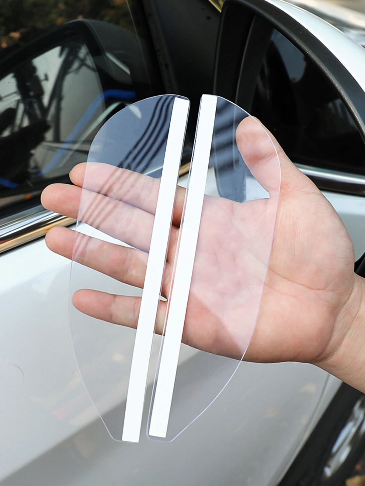 

2pcs Universal Car Rearview Mirror Rain Transparent Sticker For FIAT Grande Stilo Freemont Punto Astra Bravo 500X Ducato Panda