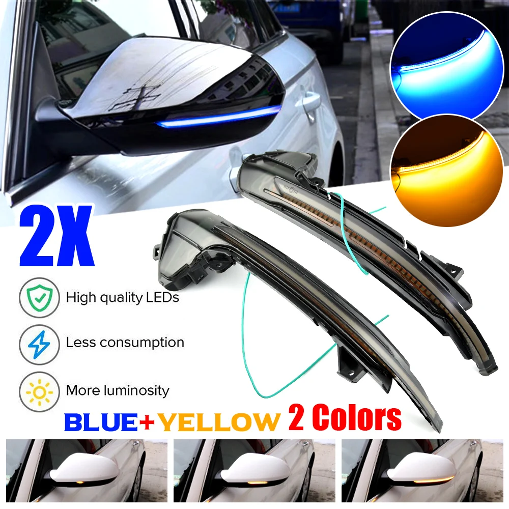

2pcs/Set Dynamic LED Turn Signal Lights For Audi A6 C7 C7.5 RS6 S6 4G 2012-2018 Rear Mirror Indicator Flasher Lamp