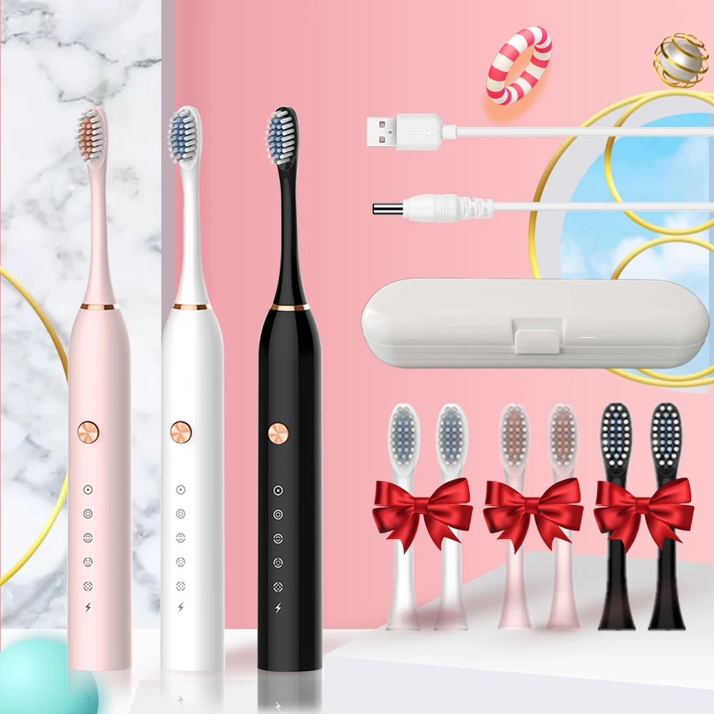 

Powerful Ultrasonic Sonic Electric Toothbrush USB Rechargeable Tooth Brush Adult Electronic Washable Whitening relax Teeth Brush