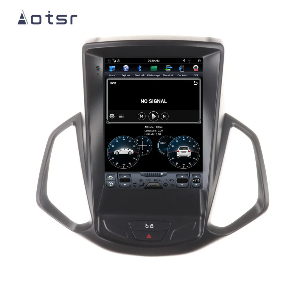 AOTSR 12,1 дюймов wifi DSP Android 8,1 вертикальный Tesla стиль Автомобильный gps навигатор для FORD EcoSport 2013+ мультимедийный плеер Радио HD