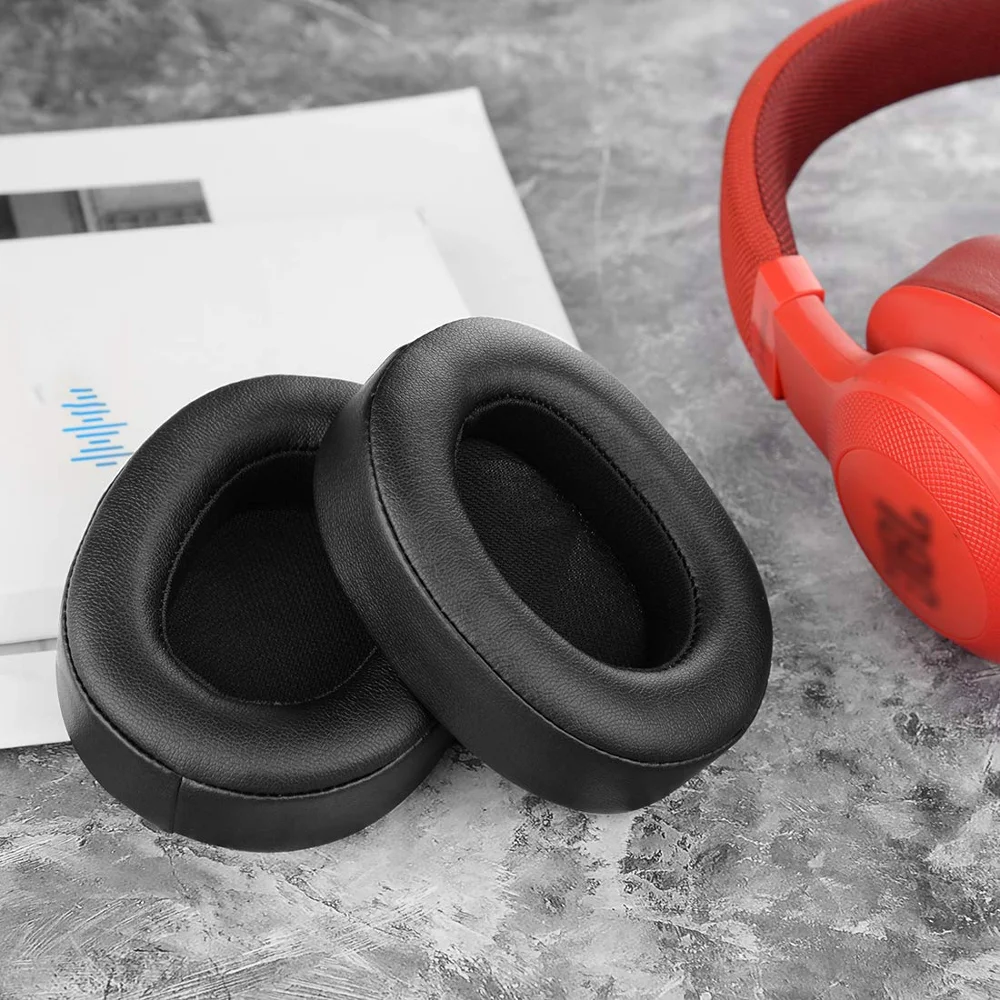 

Replacement Cushion Ear Pads Earpads Pillow Cover Protein Leather for JBL E55 E55BT E55 E 55 BT Bluetooth Wireless Headphones