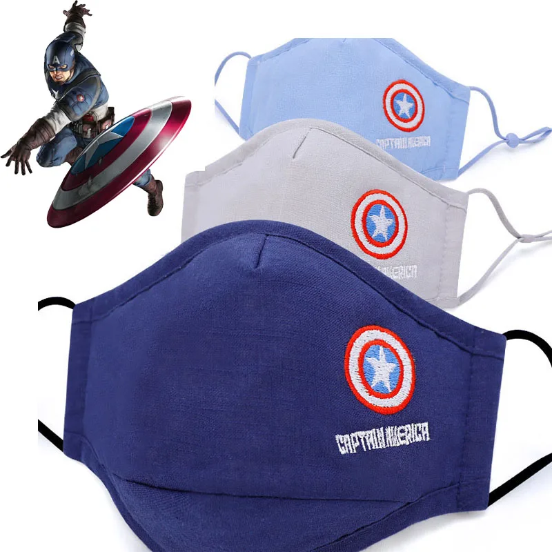 Детские многоразовые маски моющаяся детская маска для рта тканевая мультяшная