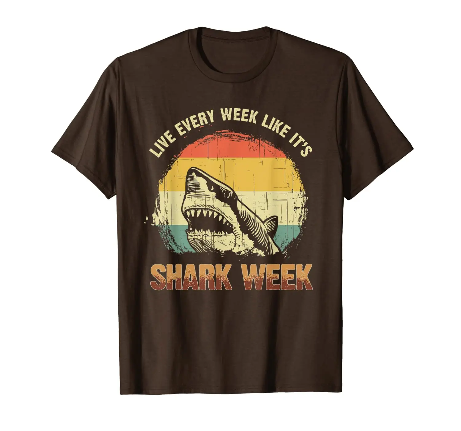 

Funny Shark Live Every Week Like It's Vintage Graphic Shirt