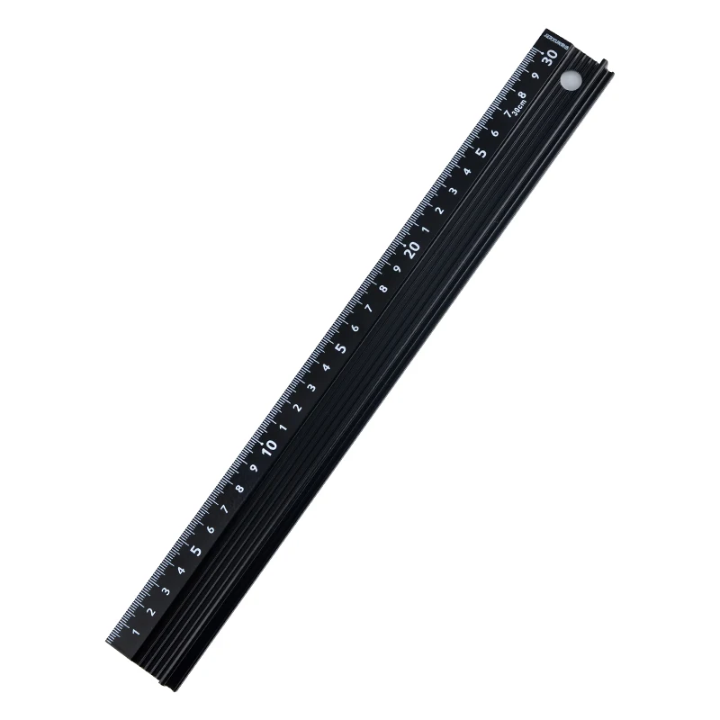 

JERXUN Thickening Protect Ruler Aluminium alloy Advertising Ruler Hand Guard Art Cutting Non Slip Cutting Drawing Guide Ruler