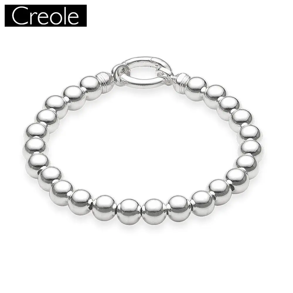 Серебряный браслет бусины Ширина 0 8 см для женщин и мужчин домашнего офиса