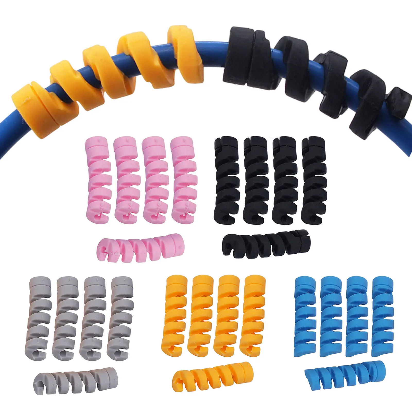 

5Pcs Bicycle Cable Sleeve Wear Resisting Durable for Bicycle Frame Guard Housing Protector Folding Bike