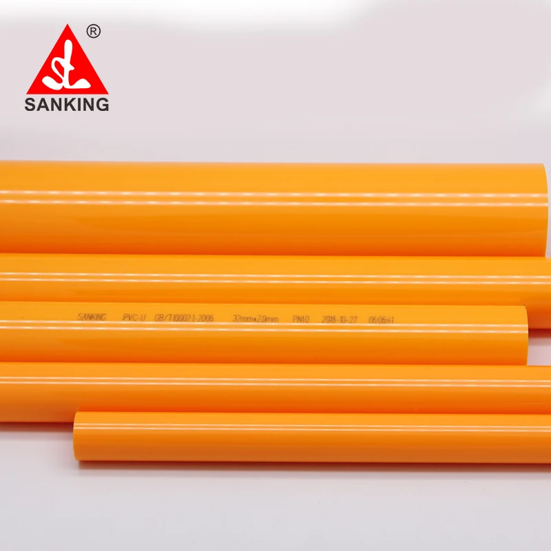 Sanking 25mm UPVC Orange Pipe PVC Coupling Water Supply Fish Tank Joints Aquarium Drainpip | Обустройство дома