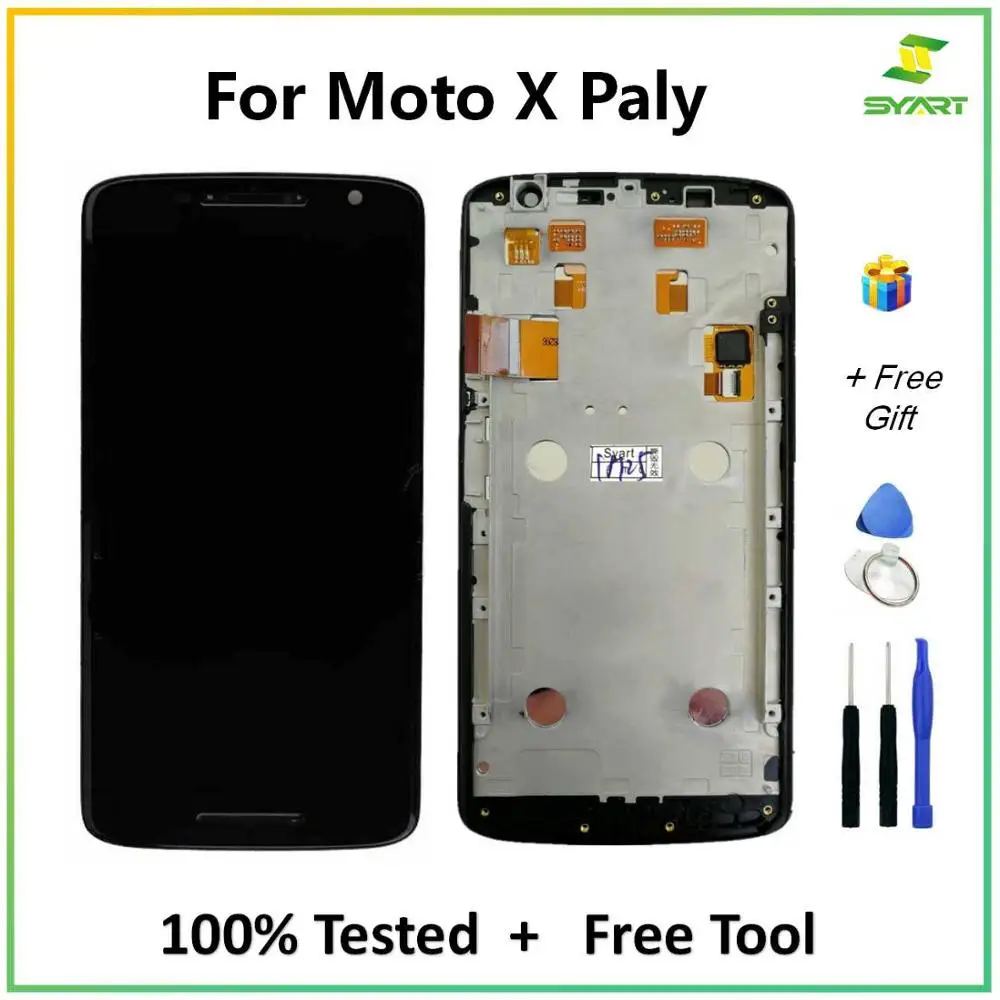 

Для Motorola X Play ЖК-дисплей сенсорный экран с рамкой дигитайзер сборка для Moto XPlay XT1561 XT1562 XT1563 5,5 "ЖК-экран