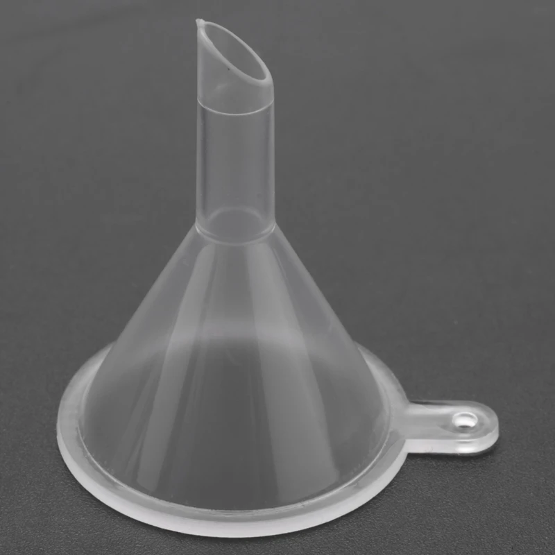 

100 Pcs/Lot Plastic Small Funnels for Perfume Liquid Essential Oil Filling Empty Bottle Packing Tool