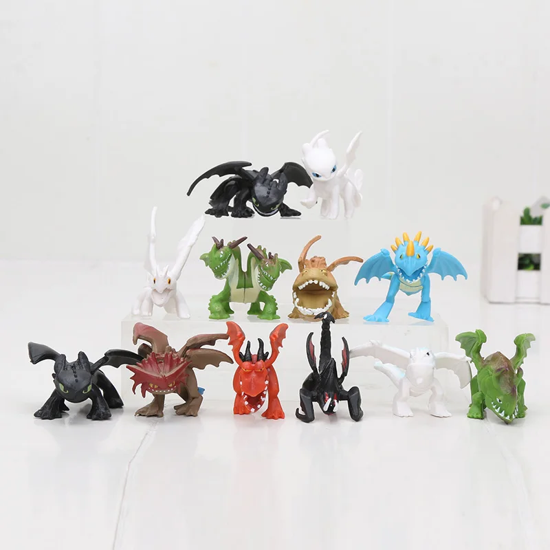 12pcs with white 15 см Белый Беззубик Как приручить дракона 3 плюшевая игрушка Ночная фурия мягкий белый дракон чучело животных куклы игрушки - Цвет: 12pcs with white
