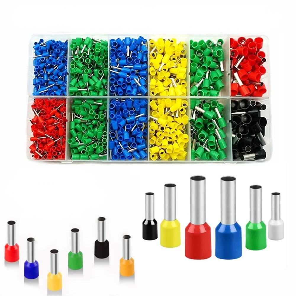 

Crimping Insulated Tube Terminals Set Wiring Connector Crimp E0508 E7508 E1008 E1508 E2508 E4009 E6012 E1012 Copper, Plastic