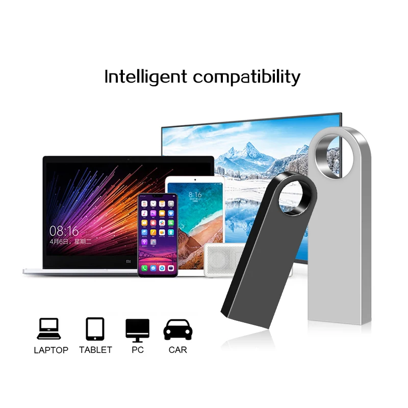 

2021 TOP Sale USB Flash Drive 64GB Metal Pendrive 4GB High Speed USB Stick 32GB Pen Drive 16GB USB Flash 128 gb flash drives