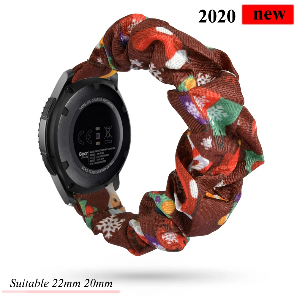 20 22мм Часы группа для Samsung Galaxy часы 46мм активны 2 42mm вахты GT2 Huawei ремешок Эластичный