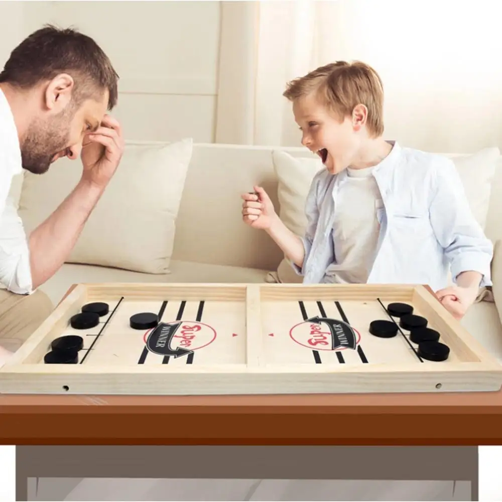 Table Fast Hockey Paced SlingPuck Board Games Football Winner Party Toys For Adult Child Family Catapult Chess Xmas Gifts images - 6