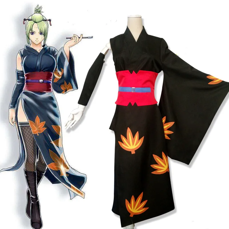 

Animation Exhibition Anime GINTAMA COSPLAY Tsukuyo COS Halloween Party COSPLAY kimono Costumes