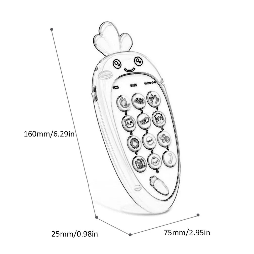 

Kids Mobile Phone Toy Multi-function Simulation Early Childhood Puzzle Educational Touch Screen Music Phone Toy
