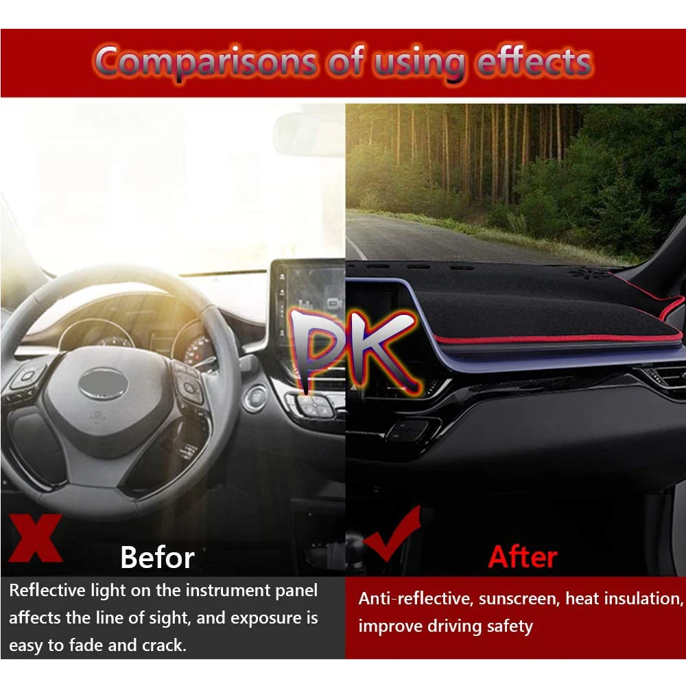 Внутренняя панель приборов, избегающая света, подушка-накидка на солнце Sunshield для Toyota Venza AV10 2009 ~ 2015 Instrument 2010 2011 2012.