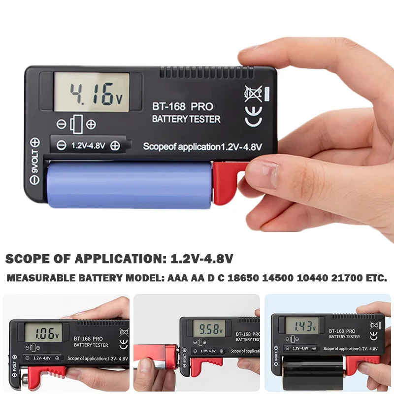 BT 168 Батарея Ёмкость тестер BT168D Напряжение проверки метр для зарядное устройство