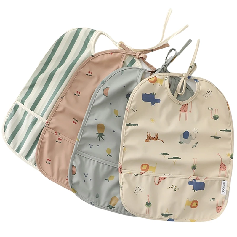 

Слюнявчик детский непромокаемый в Корейском стиле из ПУ кожи