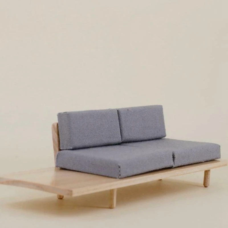 1:12 весы кукольный домик Деревянный Мини Диван Миниатюрный диван куклы наборы