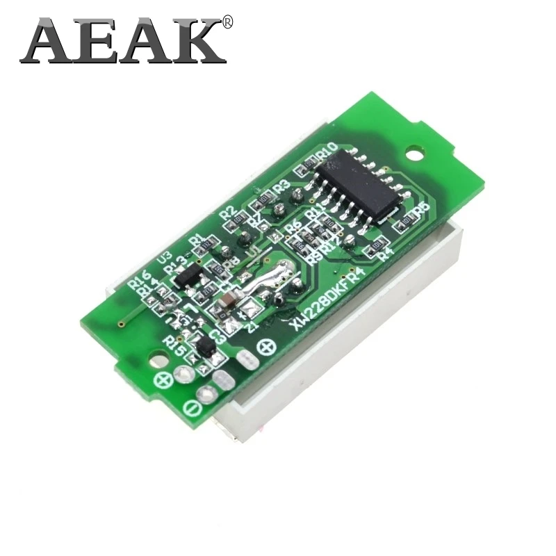 Индикатор емкости литиевого аккумулятора AEAK 1S 4S 3 7 в 4 2 синий дисплей тестер