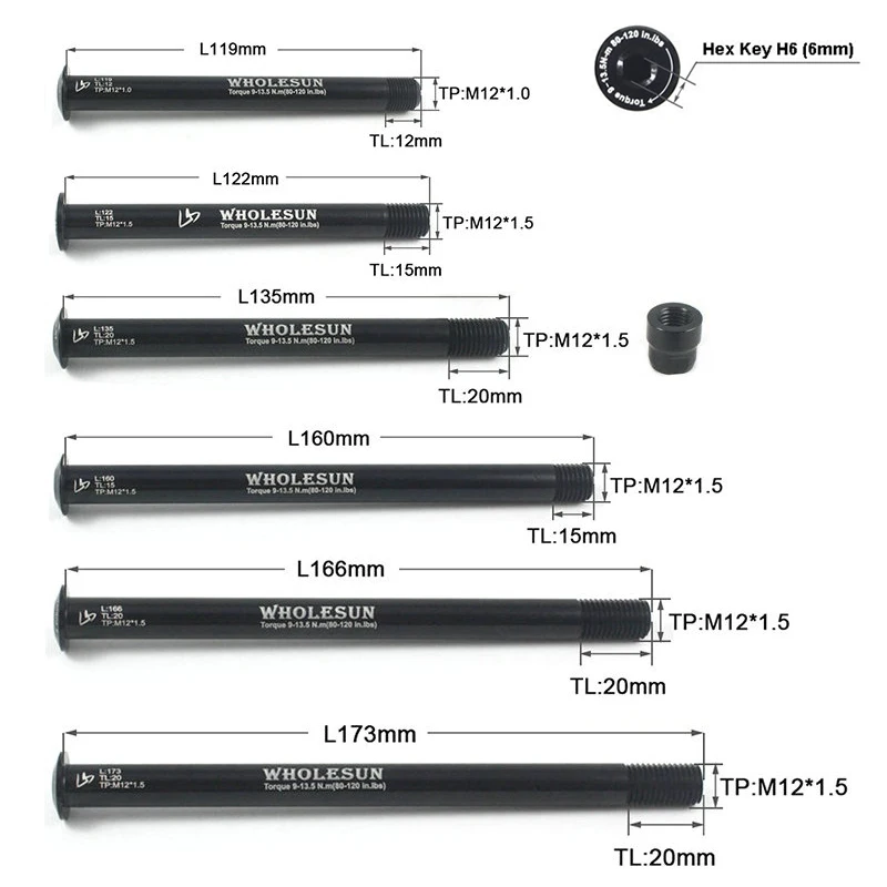 Велосипедная сквозная ось велосипедные быстросъемные втулки трубчатый вал