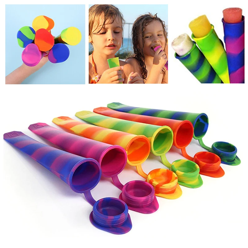 

Creative DIY Ice Cream Mold Kitchen Accessories Ice Mold Portable Silicone Popsicle Mould Tray Mould De Para Silicon Helados