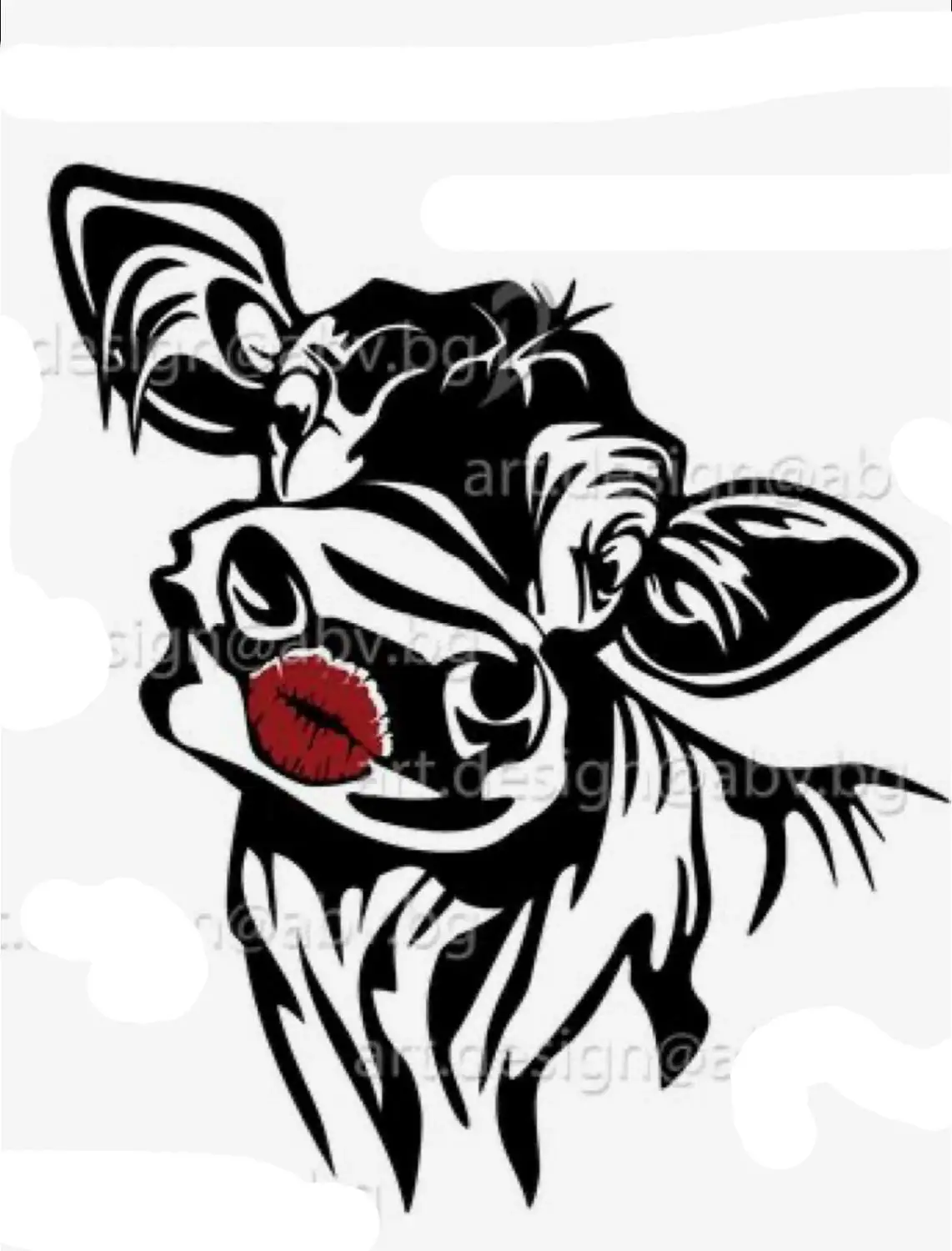 Мультяшные коровы ransродители прозрачные штампы металлическая высечка