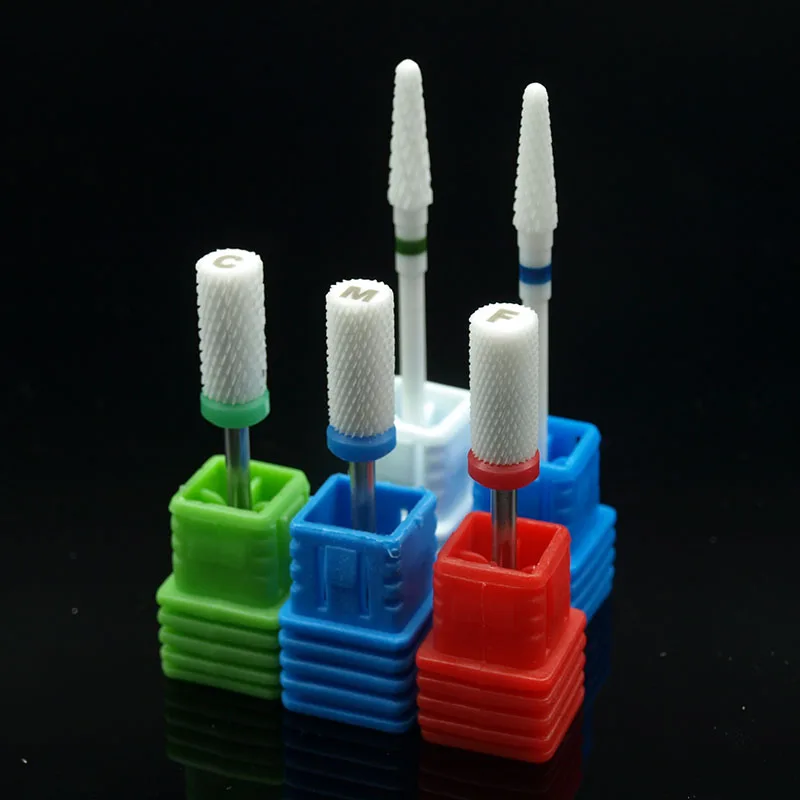 5 типов керамических сверл для ногтей маникюрный станок аксессуары роторные