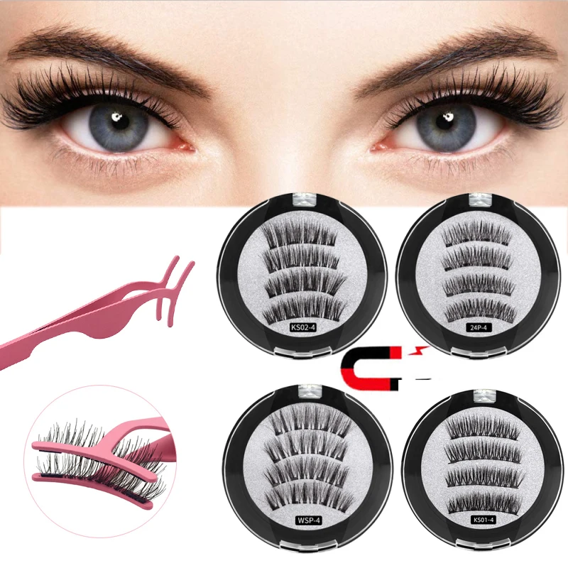 

2 Pairs 3D False eyelashes Tweezer set Dramatic Fake lashes long thick soft fake Eyelash extension Makeup False Eye Lashes TSLM1