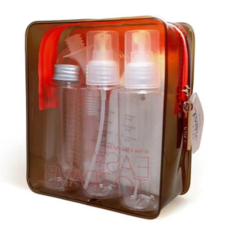 Портативный 13 шт./компл. прозрачный пластиковый дорожный набор косметическая
