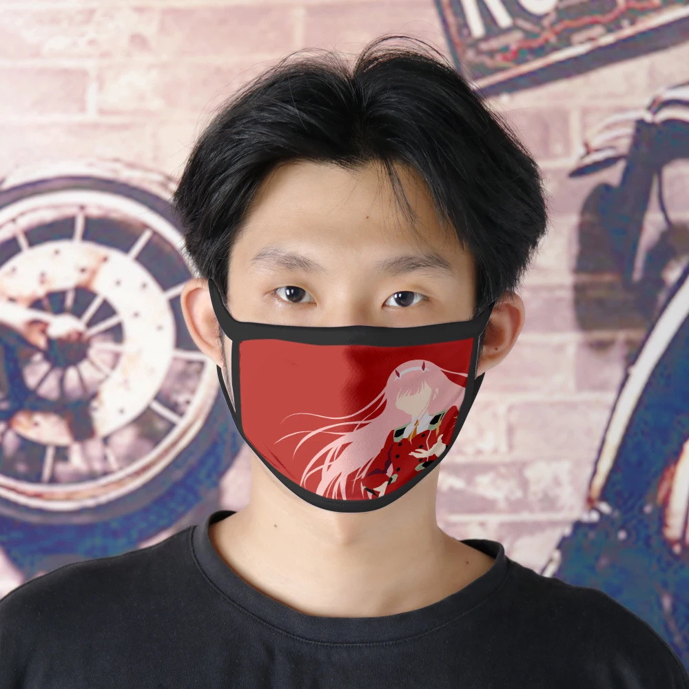 

DARLING in the FRANXX Mask New Fashion Hip Hop Streetwear Washable Face Mask DARLING in the FRANXX 3D Print Masks Cosplay