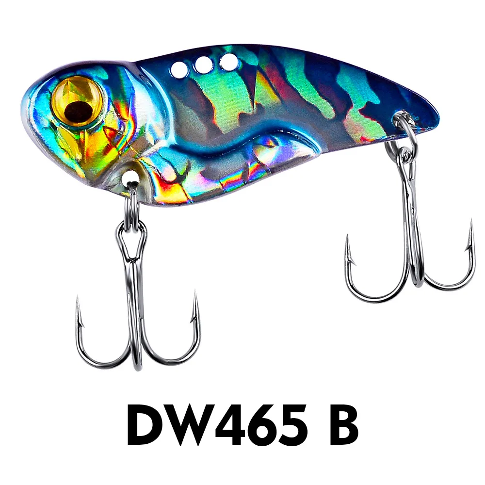 

6 Pcs/lot 3D VIB Fishing Lures 5g 8g 14g 20g Metal Jig Isca Artificial Lure Lead Inside Hard Bait Diving Bait Winte Sea Tackle