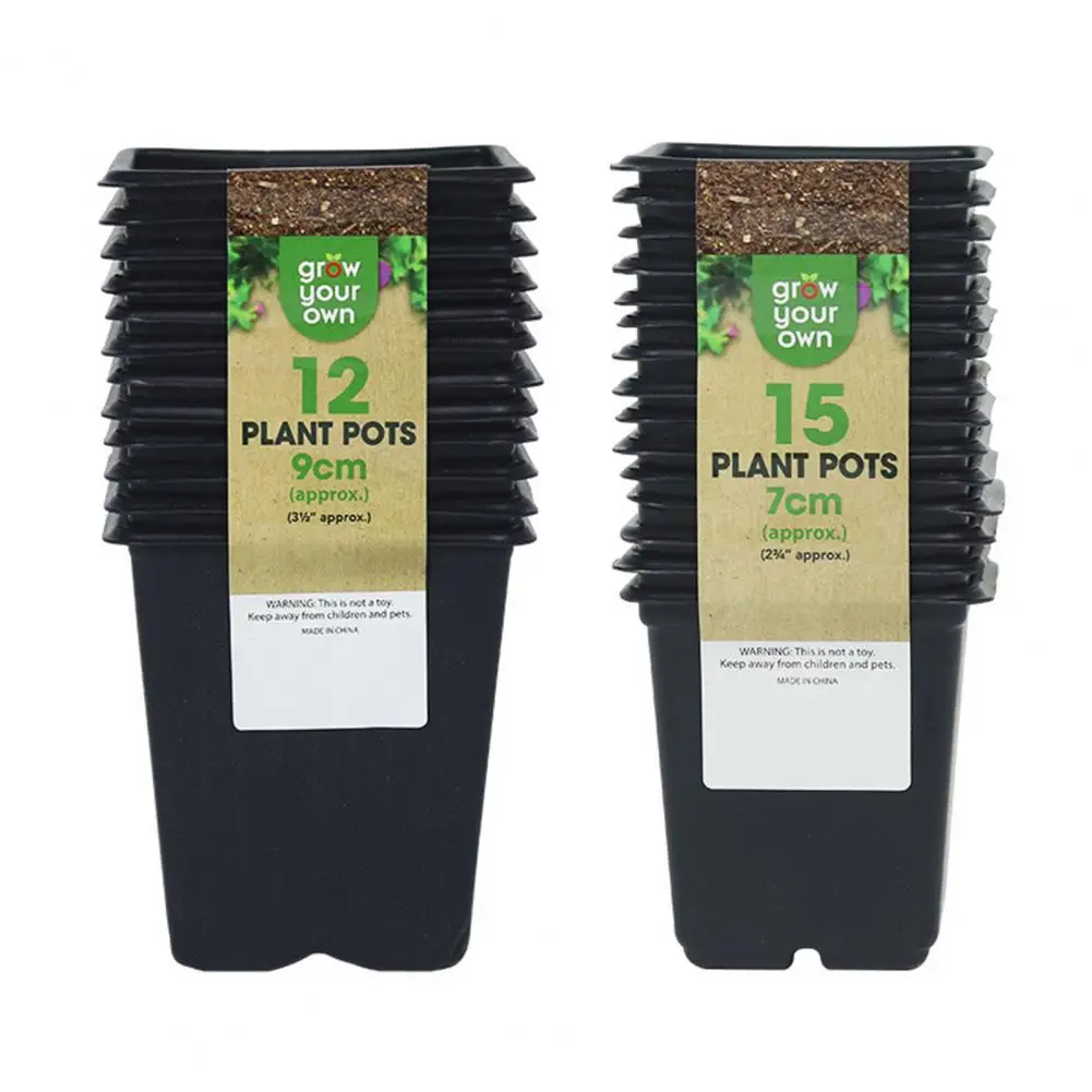 

Grow Box Black Easy to Harvest Plastic Small Plant Pots for Vegetables Nursery Flowerpot Grow Box Plants Nursery Cup Plant Pots