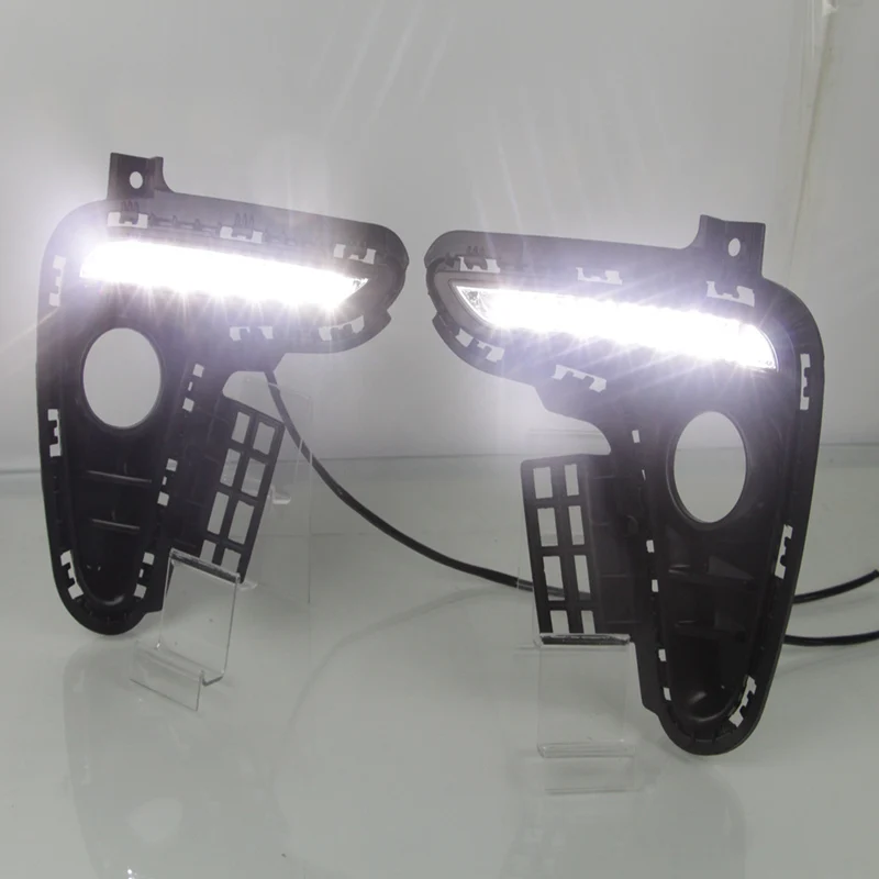 ECAHAYAKU Светодиодный дневной светильник дневные ходовые огни желтый Поворотная