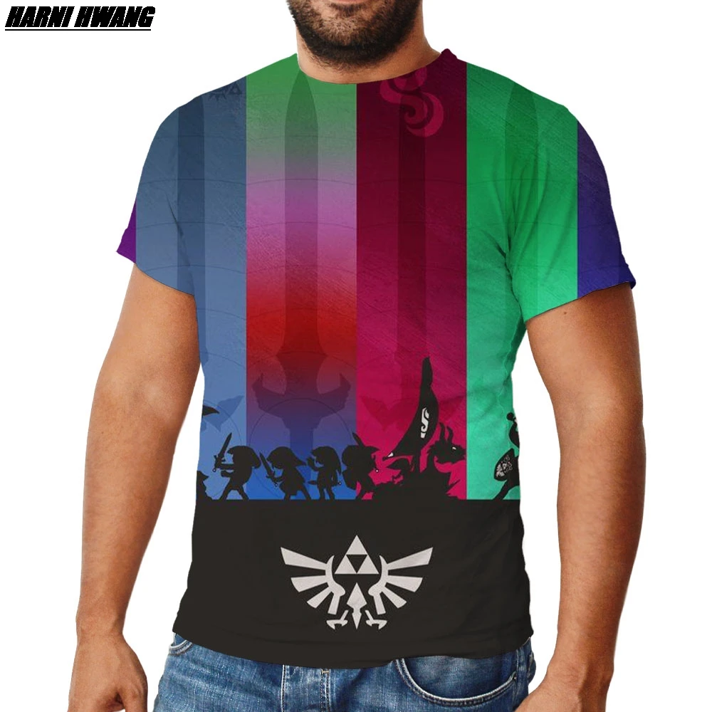 

2021 Summer New 3D Printing T-Shirt Men'S Short-Sleeved Anime Pattern Interesting Top Oversized T-Shirt 1106XL