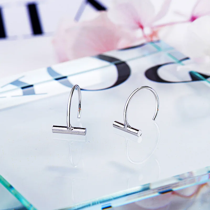 

925 Sterling Silver Stud Earrings For Women Prevent Allergy Accessories pendientes pendientes plata de ley 925 mujer eh1330