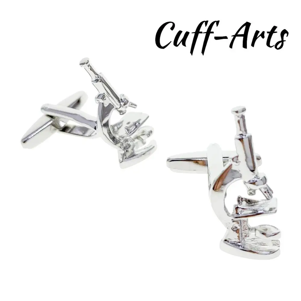 Запонки для мужчин научного микроскопа подарки Gemelos Gemelli Spinki от запонки