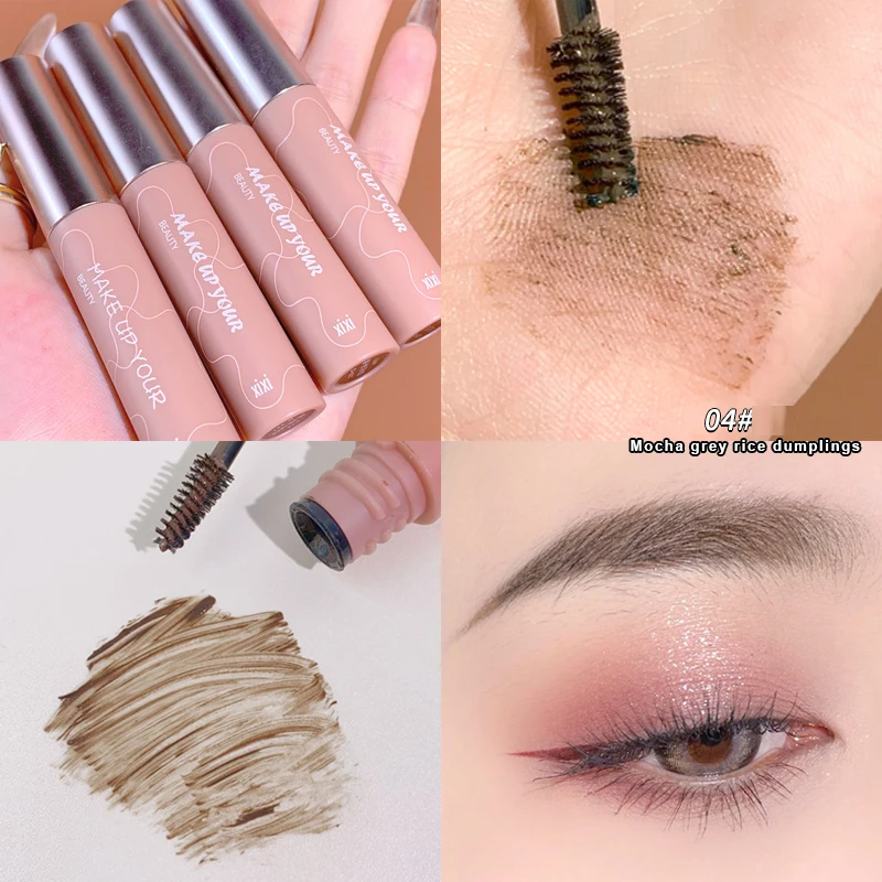 Водонепроницаемый крем для бровей стойкий натуральный темно коричневый 4 цвета