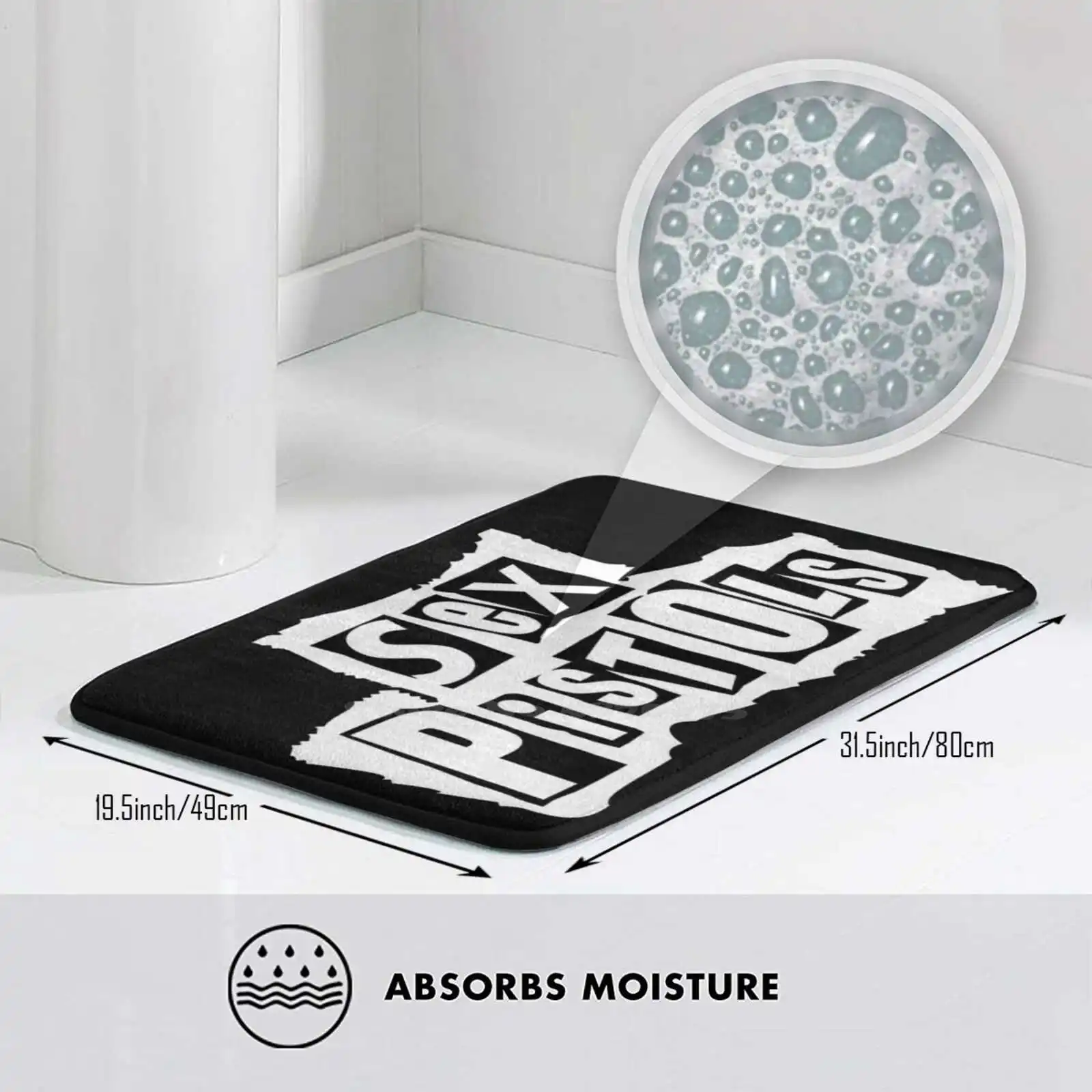 3D товары для дома коврик пистолета ковер подставка ног музыка панк не мертвый