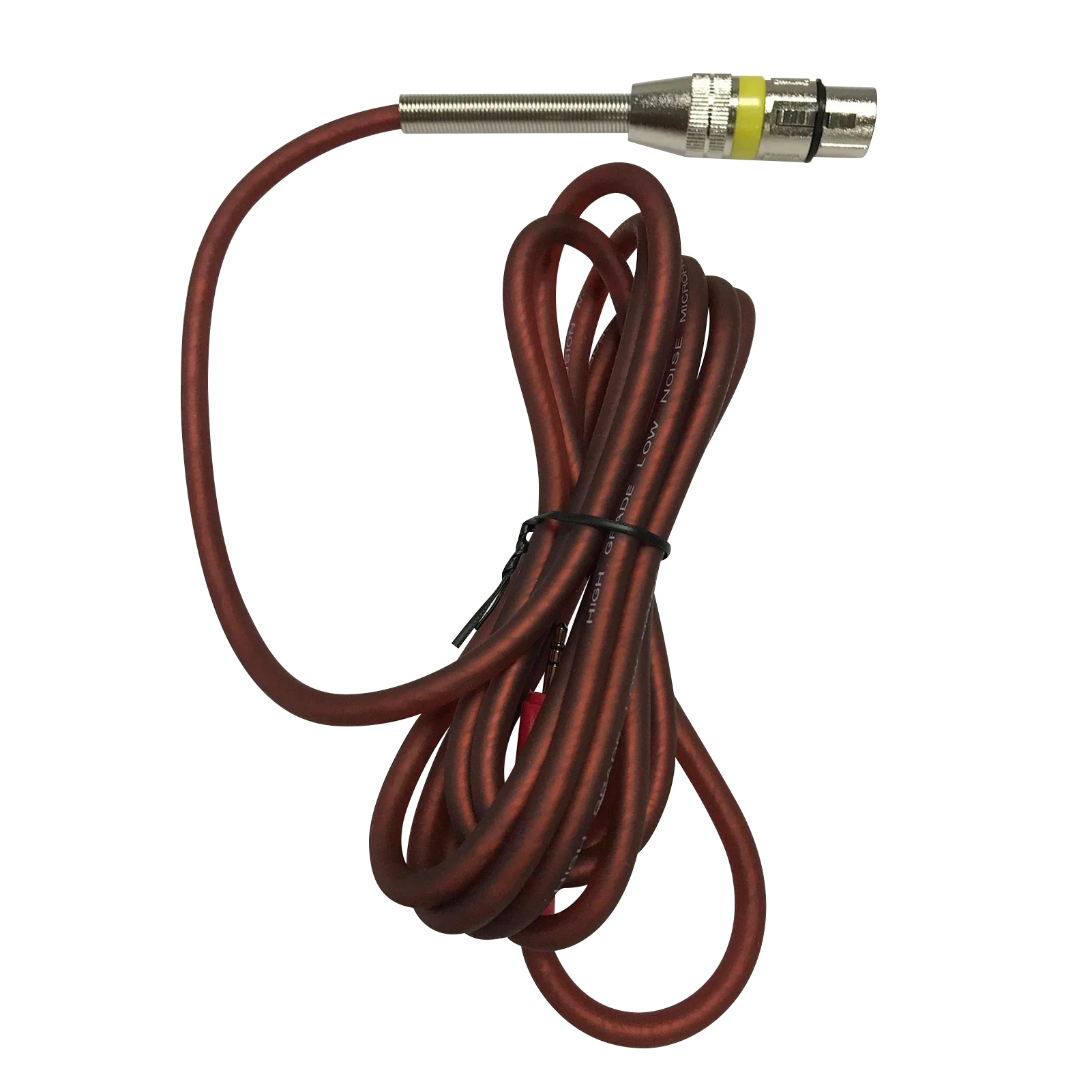 

8.2ft 3.5mm Microphone Audio Cable XLR to 3.5mm Female Jack Condenser Microphone Cord Mic Line Protective Metal Spring 2.5-meter