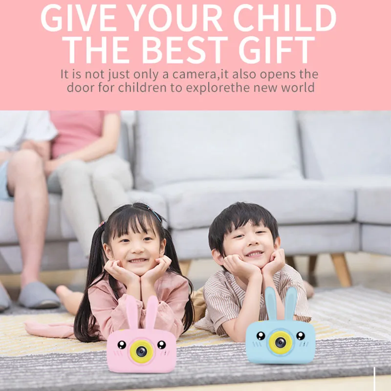 

Children Mini Camera Full HD 1920P Portable Digital Video Photo Camera 2 Inch Screen Display Children For Kid Game Study Camera