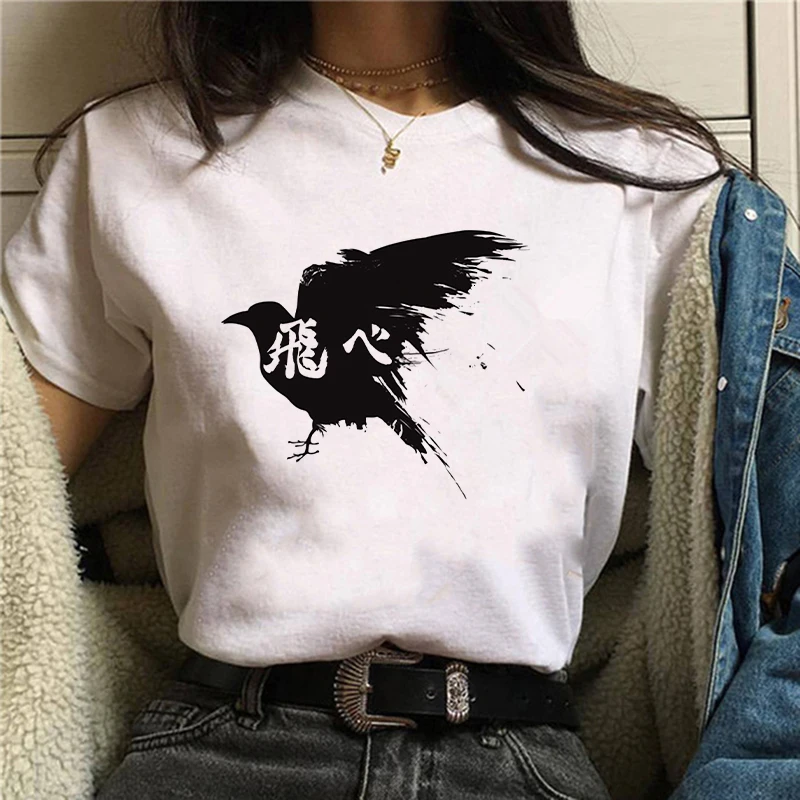 

Haikyuu t-shirt tshirt femme print japanese casual t shirt white t shirt graphic tees women