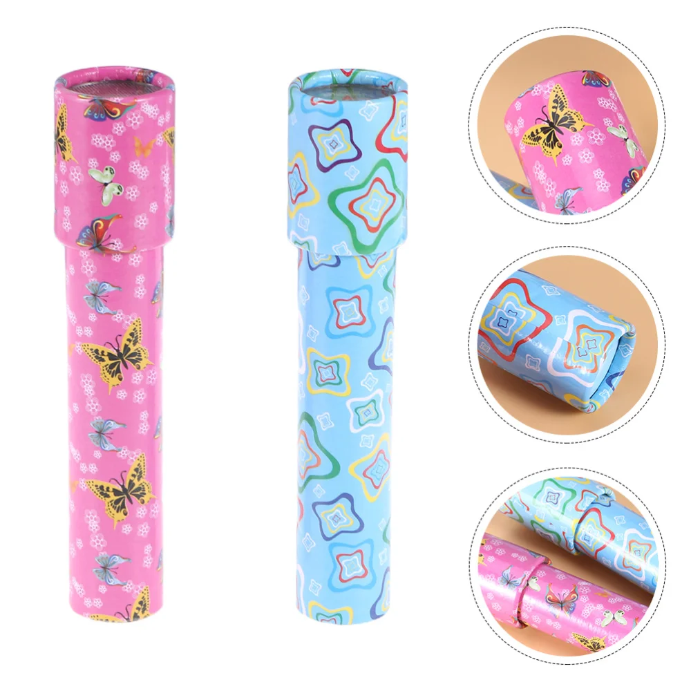 

2pcs Funny Kaleidoscope Kids Telescope Toys Educational Plaything (Random Color)
