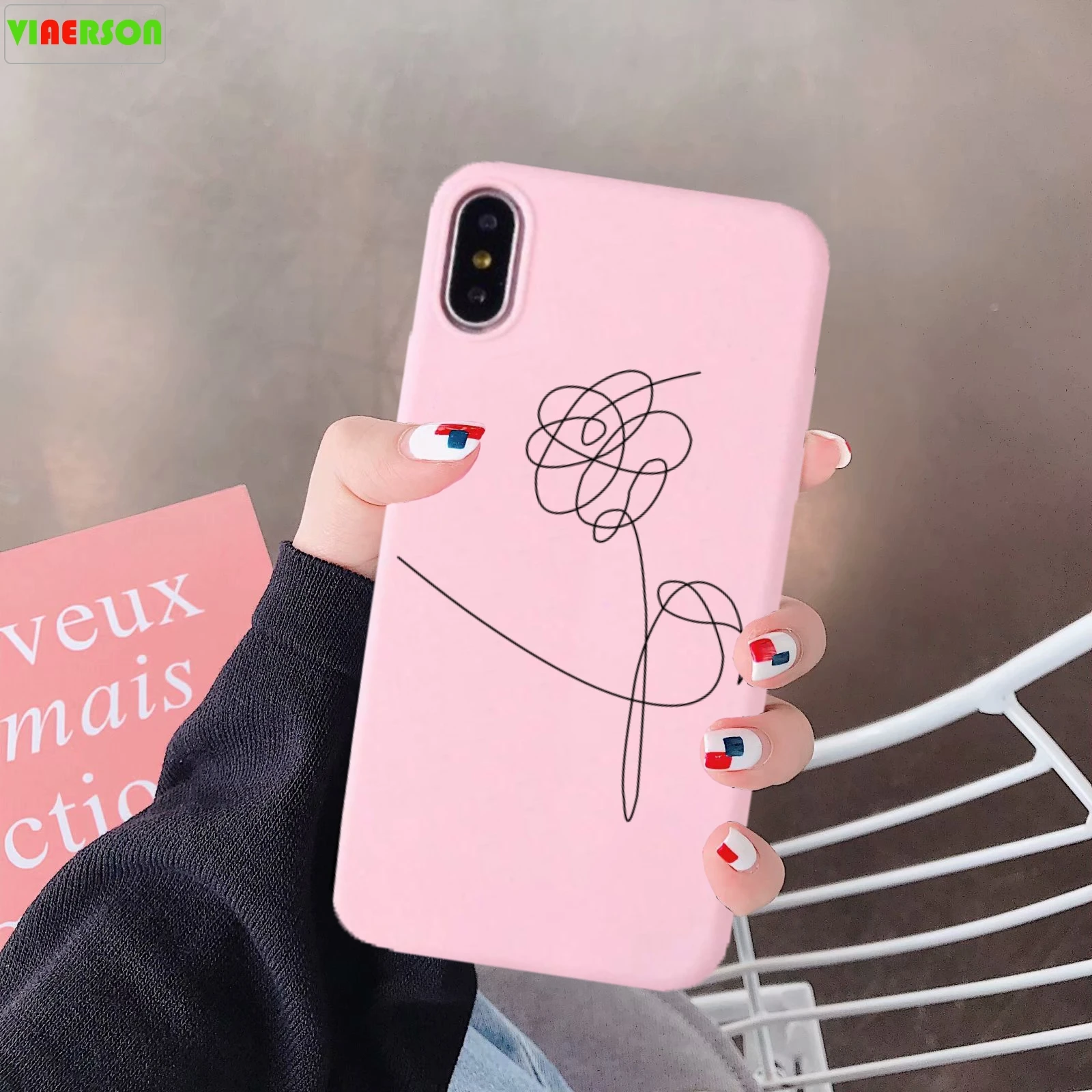 Love yourself цветочный чехол для телефона iPhone 7 11 Pro XS MAX XR X 6 6s 8 Plus абстрактный